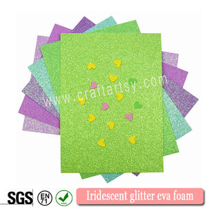Colorful Iridescent Glitter Eva Sheets